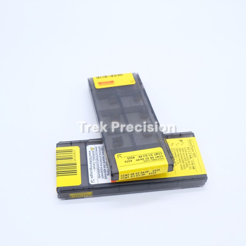 CCMT060204-PF 4325 Tungsten Carbide Indexable Turning Insert Compatible with Sandviks Coromant Series For CNC Lathe Metal Machining