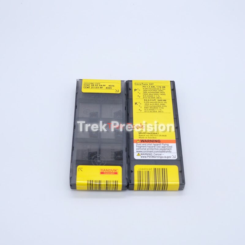 CCMT060204-PF 4325 Tungsten Carbide Indexable Turning Insert Compatible with Sandviks Coromant Series For CNC Lathe Metal Machining
