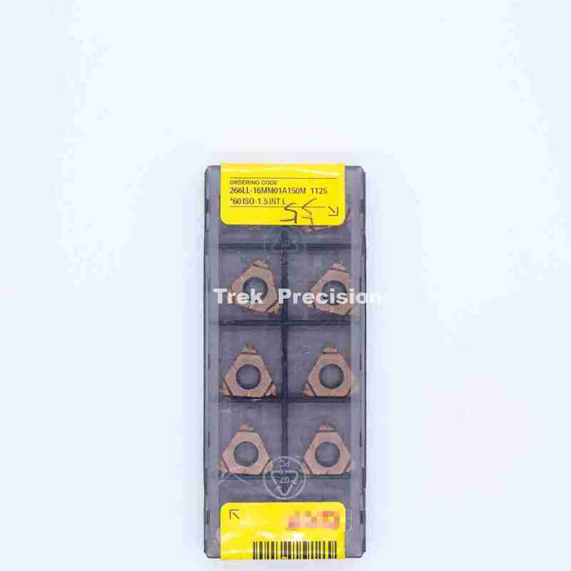 266LL‑16MM01A150M 1125 Grade Tungsten Carbide Indexable Threading Insert Compatible with Sandviks Coromant For CNC High Precision Thread Turning Machining