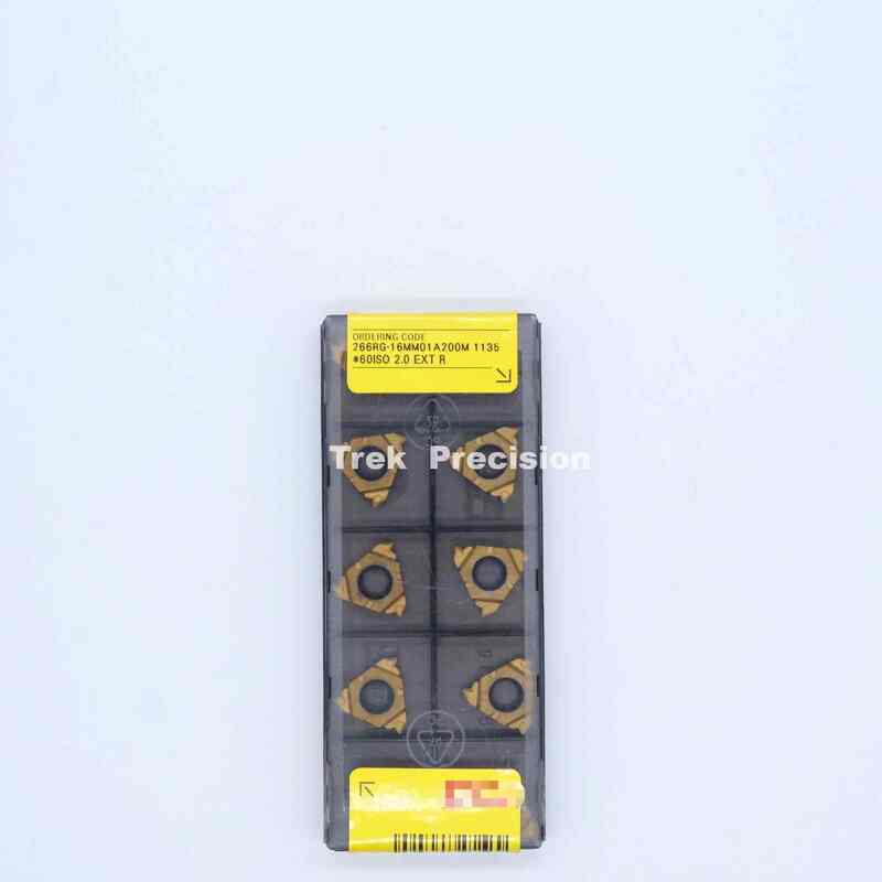 266RG‑16MM01A200M 1135 Grade Tungsten Carbide Indexable Threading Insert Compatible with Sandviks Coromant For CNC Metal Thread Turning Machining
