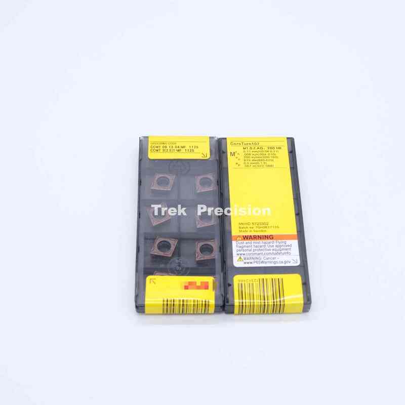 CCMT09T304‑MF 1125 Grade Tungsten Carbide Indexable Turning Insert Compatible with Sandviks Coromant For CNC Precision Metal Lathe Turning Machining