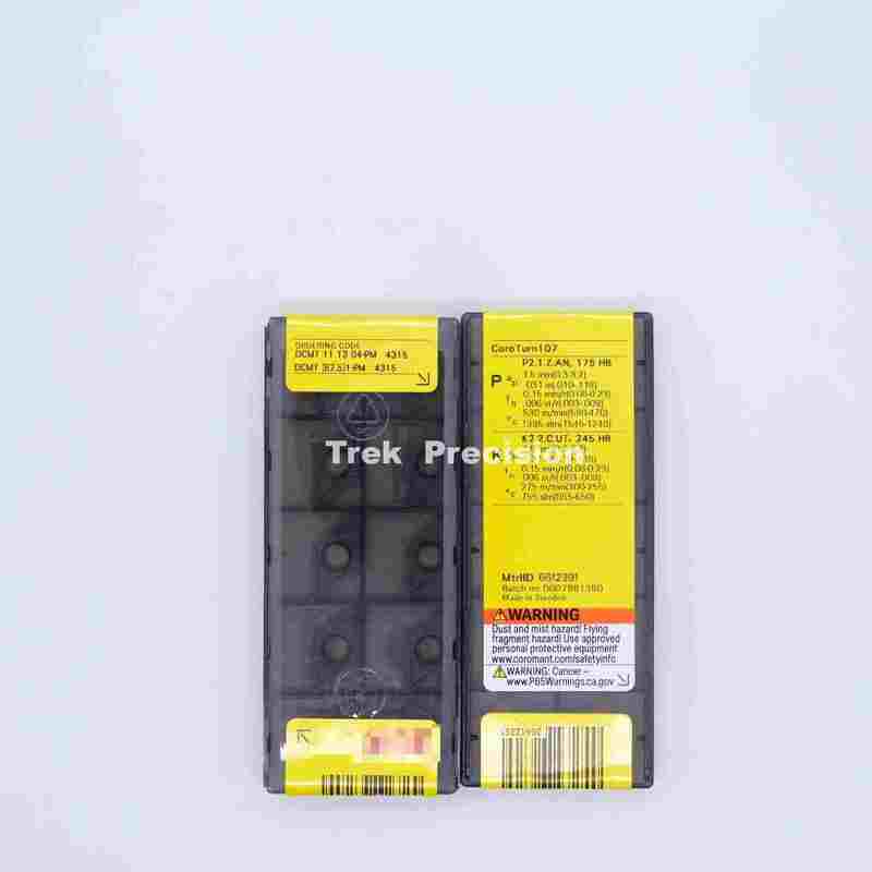DCMT11T304‑PM 4315 Grade Tungsten Carbide Indexable Turning Insert Compatible with Sandviks Coromant For CNC Metal Lathe Turning Machining