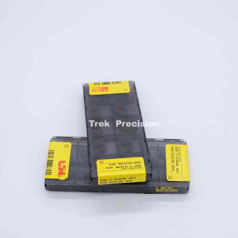 DCMT11T304‑PM 4315 Grade Tungsten Carbide Indexable Turning Insert Compatible with Sandviks Coromant For CNC Metal Lathe Turning Machining
