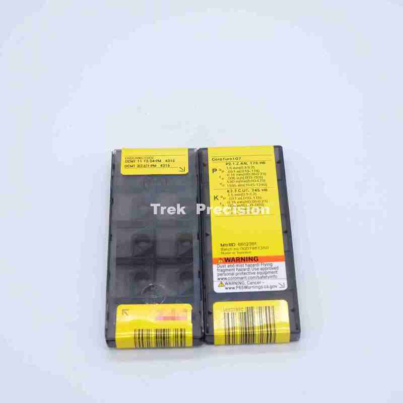 DCMT11T304‑PM 4315 Grade Tungsten Carbide Indexable Turning Insert Compatible with Sandviks Coromant For CNC Metal Lathe Turning Machining