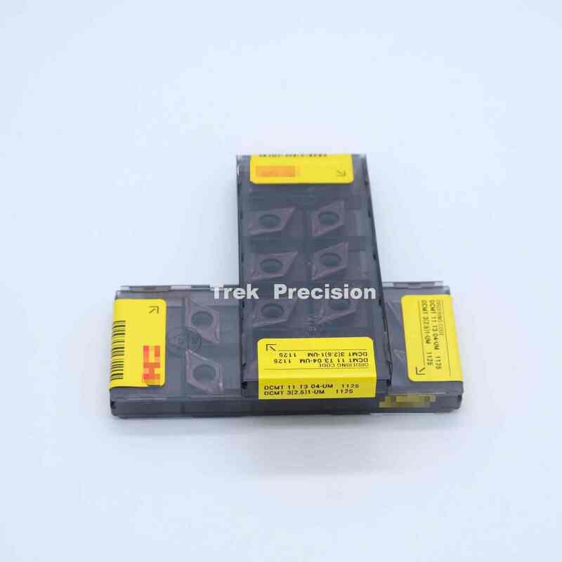 DCMT11T304‑UM 1125 Grade Tungsten Carbide Indexable Turning Insert Compatible with Sandviks Coromant For CNC Metal Lathe Turning Machining