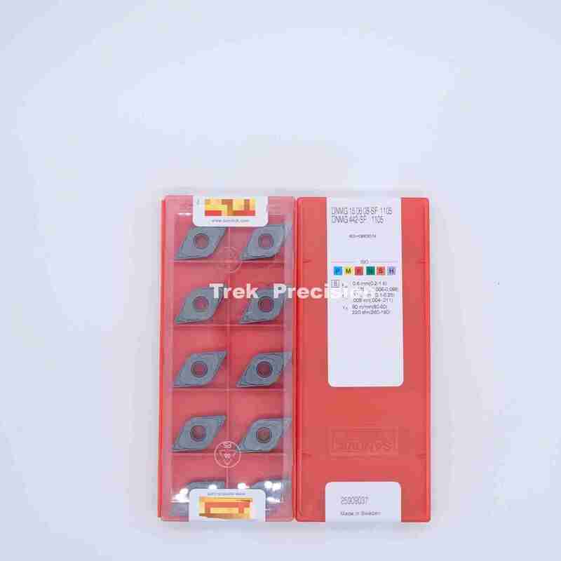 DNMG150608‑SF 1105 Grade Uncoated Tungsten Carbide Indexable Turning Insert Compatible with Sandviks Coromant For CNC Super Alloys Machining