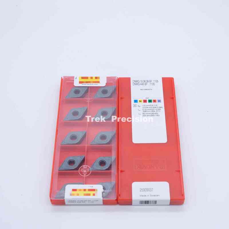 DNMG150608‑SF 1105 Grade Uncoated Tungsten Carbide Indexable Turning Insert Compatible with Sandviks Coromant For CNC Super Alloys Machining