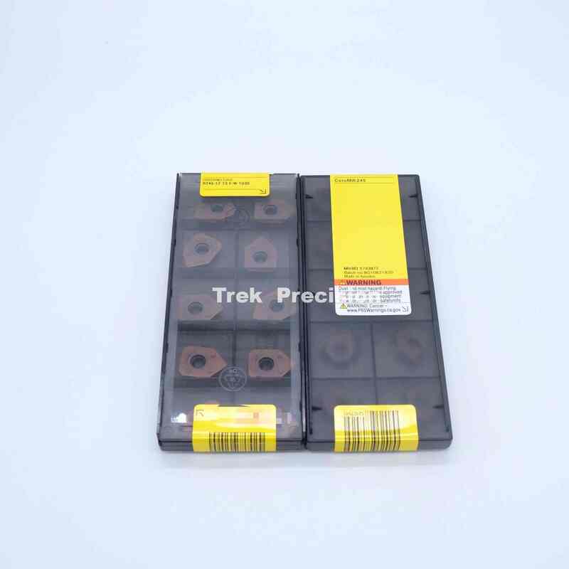 R245-12T3E-W 1030 Grade Tungsten Carbide Indexable Face Milling Insert Compatible with Sandviks Coromant For CNC Steel Milling
