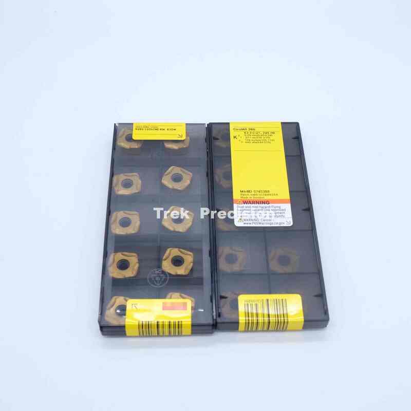 R365-1505ZNE-KM K20W Tungsten Carbide PVD Coated Milling Insert Compatible with Sandviks Coromant For CNC Metal Milling Machining