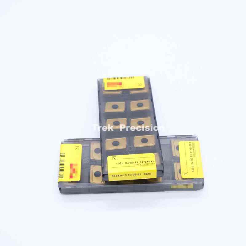 R424.9‐13T308‐23 1025 درجه Tungsten Carbide Indexable Slot Milling Insert سازگار با Sandviks Coromant برای ماشینکاری CNC در سمت و سوراخ
