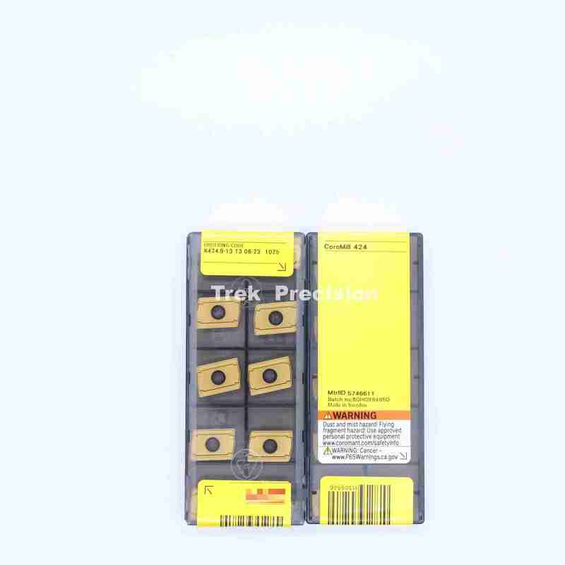R424.9‐13T308‐23 1025 درجه Tungsten Carbide Indexable Slot Milling Insert سازگار با Sandviks Coromant برای ماشینکاری CNC در سمت و سوراخ