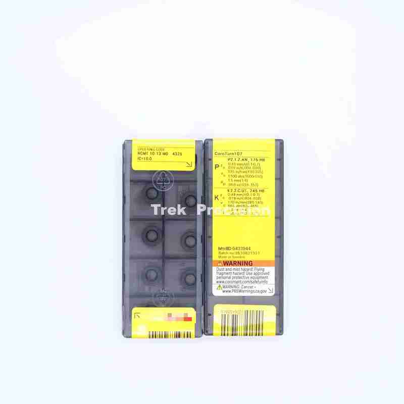 RCMT10T3MO 4325 Grade Tungsten Carbide Indexable Round Turning Insert Compatible with Sandviks Coromant For CNC Steel Lathe Machining