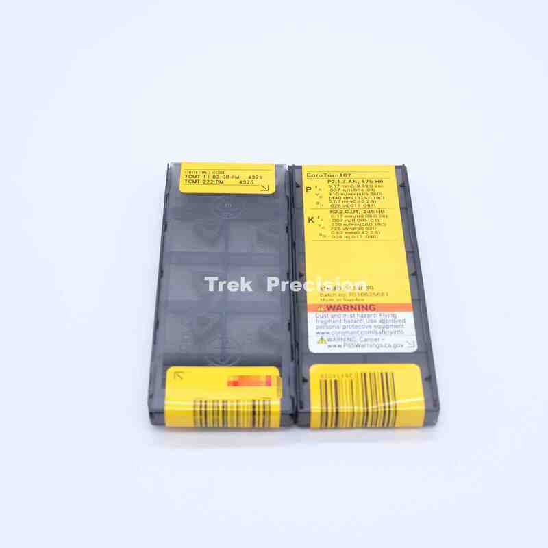 TCMT11T308‑PM 4325 Grade Tungsten Carbide Indexable Turning Insert Compatible with Sandviks Coromant For CNC Steel Lathe Turning Machining