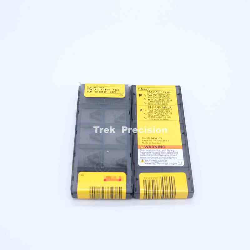 TCMT110204‑UF 4325 Grade Tungsten Carbide Indexable Turning Insert Compatible with Sandviks Coromant For CNC Steel & Stainless Steel Precision Machining