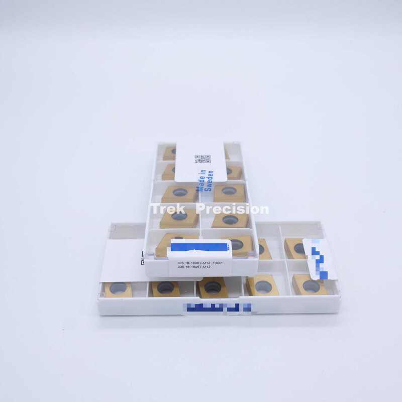 335.18‑1606T‑M12 F40M Grade Tungsten Carbide Indexable Face Milling Insert Compatible with Seco For CNC Steel & Stainless Steel Milling Machining