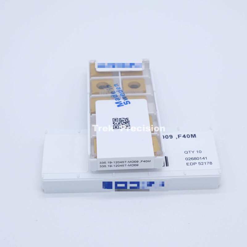 335.19‑12045T‑MD09 F40M Grade Tungsten Carbide Indexable Milling Insert Compatible with Seco For CNC Metal Milling Machining