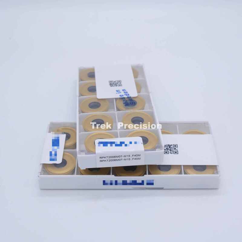 RPKT2006MOT‑M15 F40M Grade Tungsten Carbide Indexable High‑Feed Face Milling Insert Compatible with Seco For CNC Metal Milling Machining