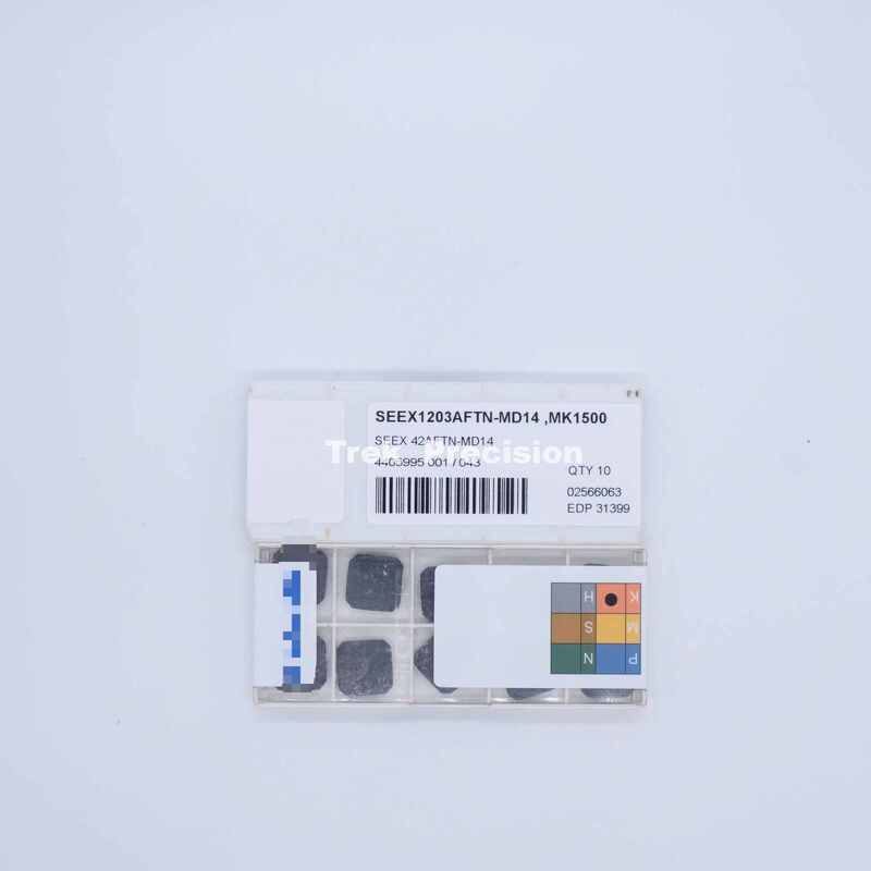 SEEX1203AFTN MD14 Grade Tungsten Carbide Indexable Milling Insert Compatible with Seco For CNC Steel Milling Machining