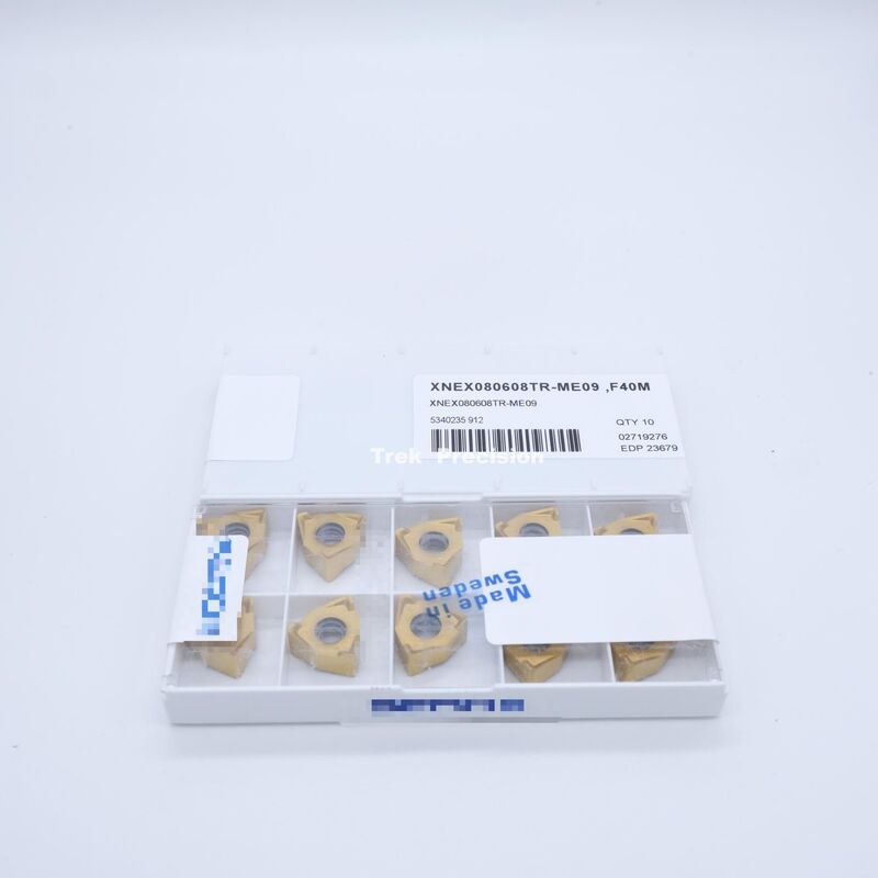 XNEX080608TR‑ME09 F40M Grade Tungsten Carbide Indexable Milling Insert Compatible with Seco For CNC Steel & Stainless Steel Milling Machining