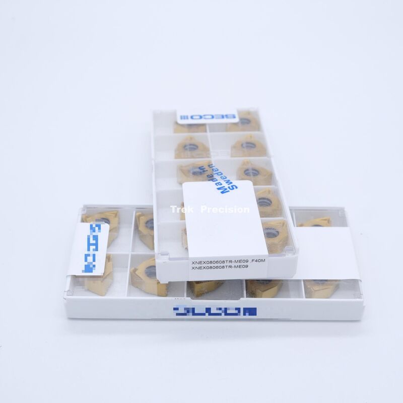 XNEX080608TR‑ME09 F40M Grade Tungsten Carbide Indexable Milling Insert Compatible with Seco For CNC Steel & Stainless Steel Milling Machining