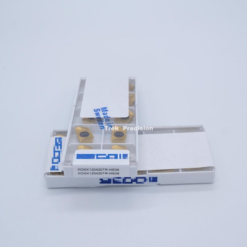 XOMX120420TR‑ME08 Tungsten Carbide Indexable Face Milling Insert Compatible with Seco For CNC Metal Face Milling Machining