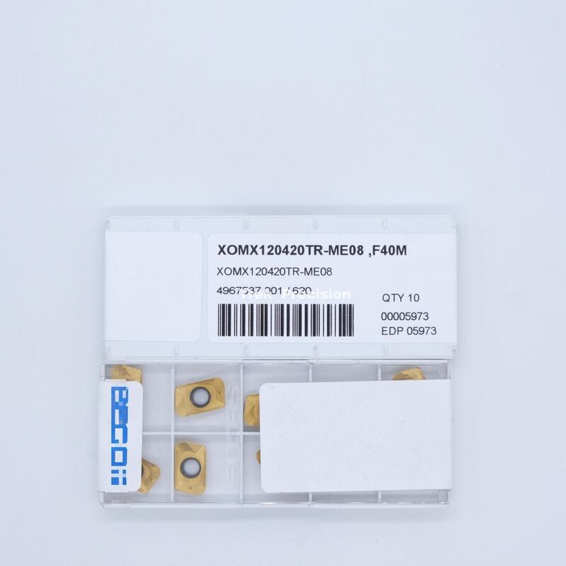 XOMX120420TR‑ME08 Tungsten Carbide Indexable Face Milling Insert Compatible with Seco For CNC Metal Face Milling Machining