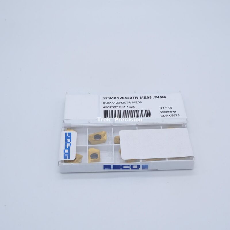 XOMX120420TR‑ME08 Tungsten Carbide Indexable Face Milling Insert Compatible with Seco For CNC Metal Face Milling Machining