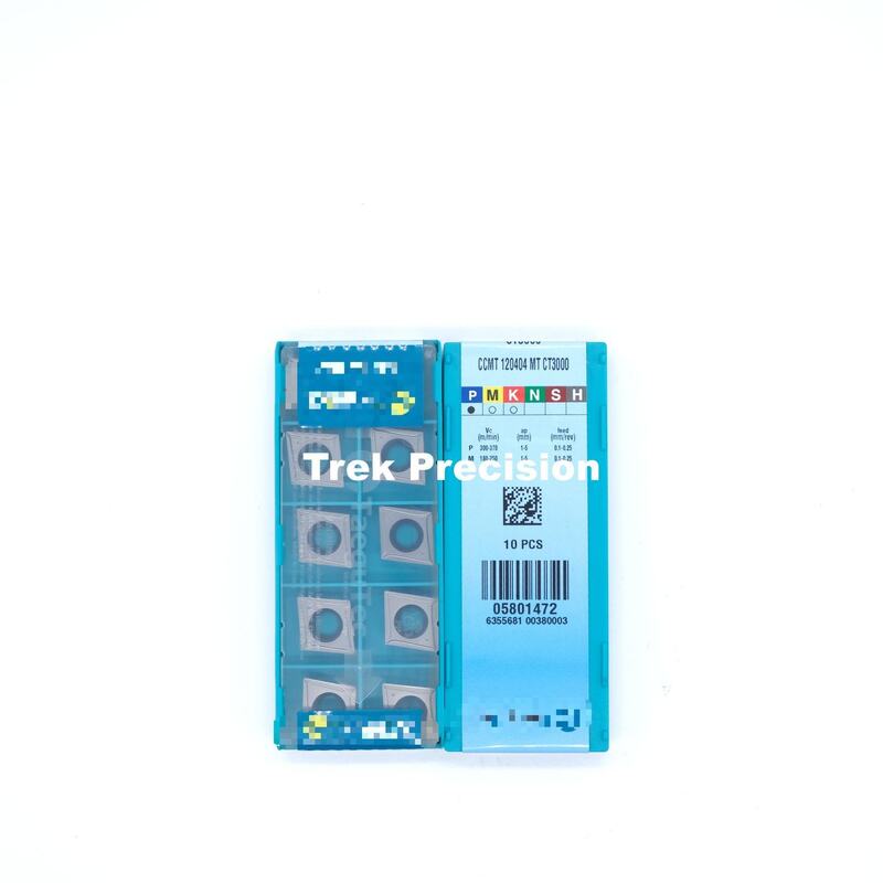 Taegutec CCMT120404 MT CT3000 PVD Coated Tungsten Carbide Indexable Turning Insert For CNC Lathe Metal Turning Machining