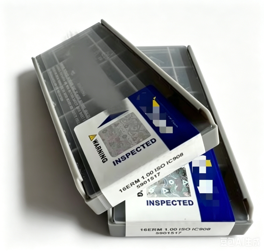 16ERM1.00ISO IC908 ISCAR PVD Carbide External Threading Insert 1.0mm ISO Pitch for CNC Stainless Steel Turning