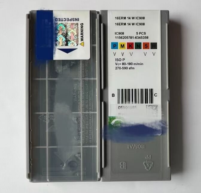 16ERM14W IC908 PVD ISCAR Coated Carbide External Threading Insert for 14TPI Whitworth CNC Turning with High Wear Resistance CNC cutting tools Carbide inserts