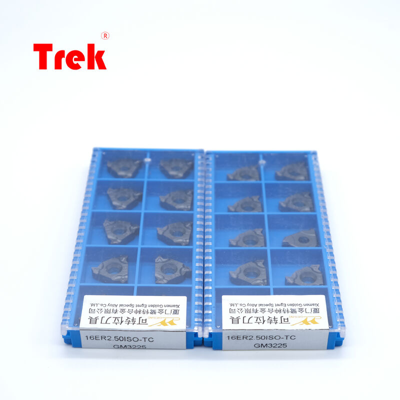 16ER2.5ISO TC GM3225 PVD Coated Carbide Threading Insert for 2.5mm ISO Pitch CNC External Threading