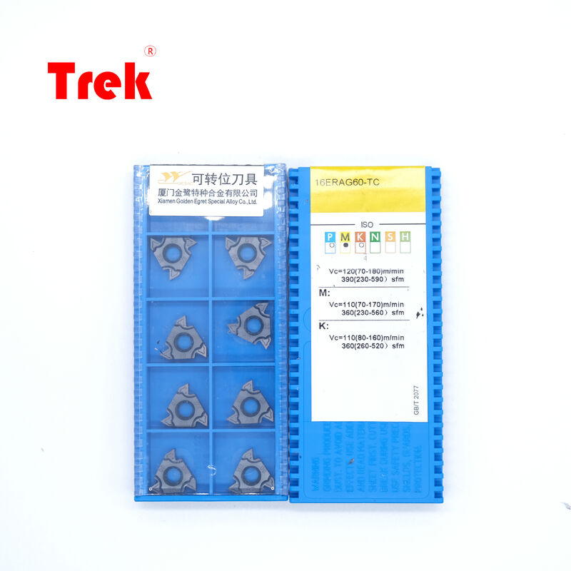 PVD Coated Carbide Insert 16ERAG60 TC GM3225 Multi-Pitch 60° AG60 ISO External Thread Insert for CNC Turning