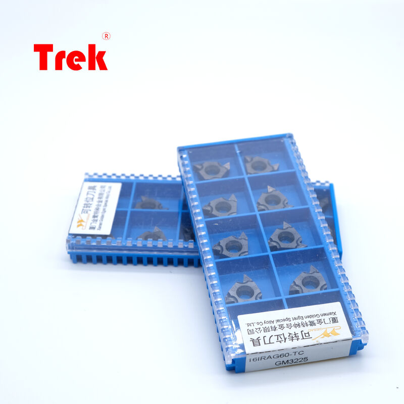 GESAC 16IRAG60 TC GM3225 PVD Carbide Universal Internal Threading Insert AG60 60° Multi-Pitch for CNC Stainless Steel Bore Turning with High Wear Resistance Carbide inserts
 CNC machining tools