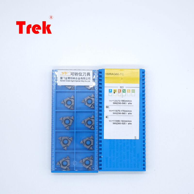 GESAC 16IRAG60 TC GM3225 PVD Carbide Universal Internal Threading Insert AG60 60° Multi-Pitch for CNC Stainless Steel Bore Turning with High Wear Resistance Carbide inserts
 CNC machining tools