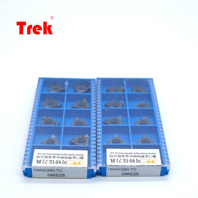 GESAC 16IRAG60 TC GM3225 PVD Carbide Universal Internal Threading Insert AG60 60° Multi-Pitch for CNC Stainless Steel Bore Turning with High Wear Resistance Carbide inserts
 CNC machining tools
