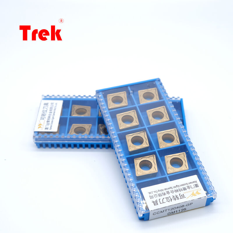 PVD Coated CCMT120408GP GM1125 Carbide Turning Insert with GP Chipbreaker and R0.8 Corner Radius for CNC Turning