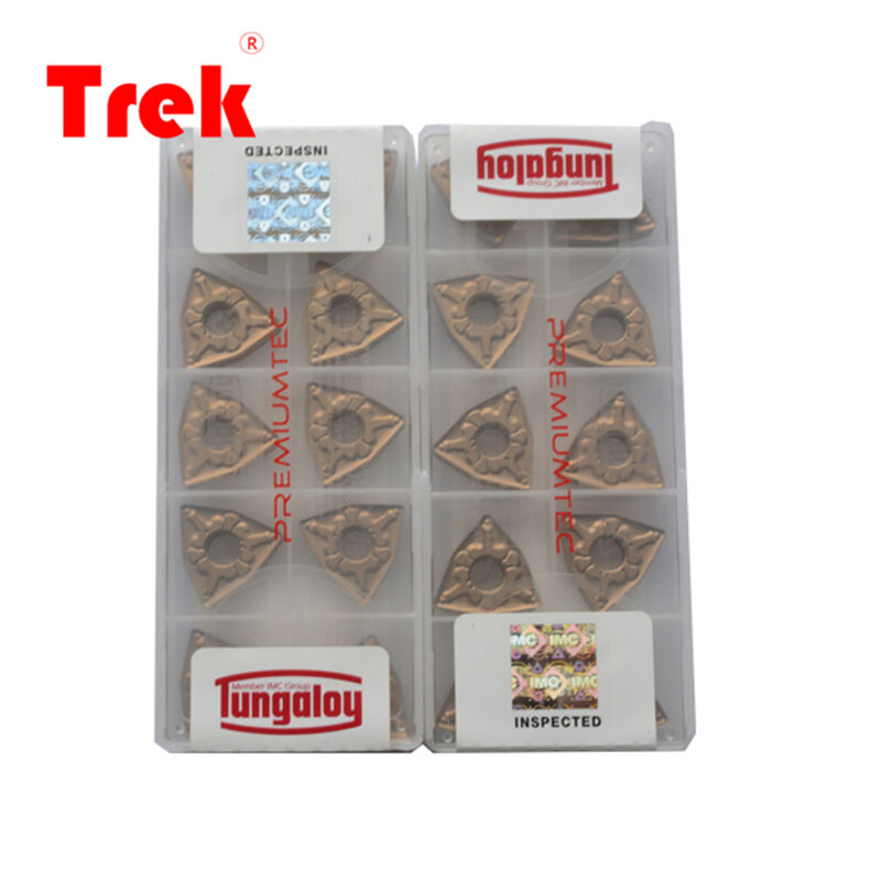 Tungaloy WNMG080408TM T9225 Solid Carbide Insert with 80° Trigon Geometry and 12.7mm IC for CNC Turning