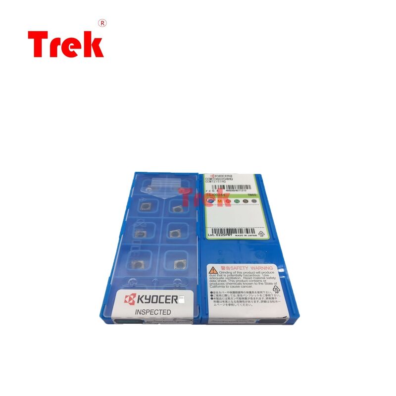 KYOCERA CCMT060204HQ TN60 80° Rhombic Cermet Insert with TN60 Uncoated Grade and 6.35mm IC for Precision CNC Turning