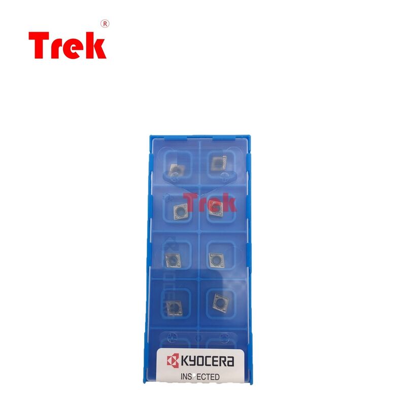KYOCERA CCMT060204HQ TN60 80° Rhombic Cermet Insert with TN60 Uncoated Grade and 6.35mm IC for Precision CNC Turning