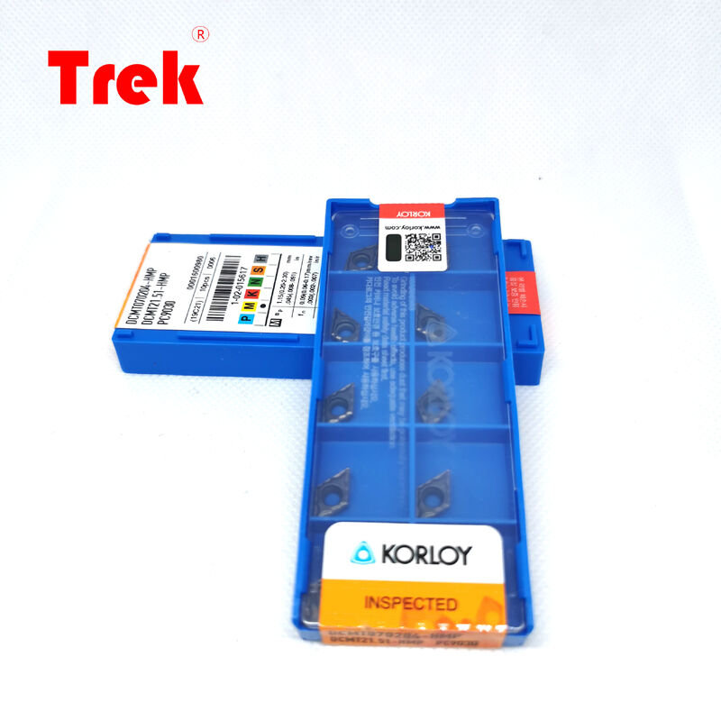 KORLOY DCMT070204HMP PC9030 PVD Coated Carbide Insert for Stainless Steel Finishing with HMP Chipbreaker