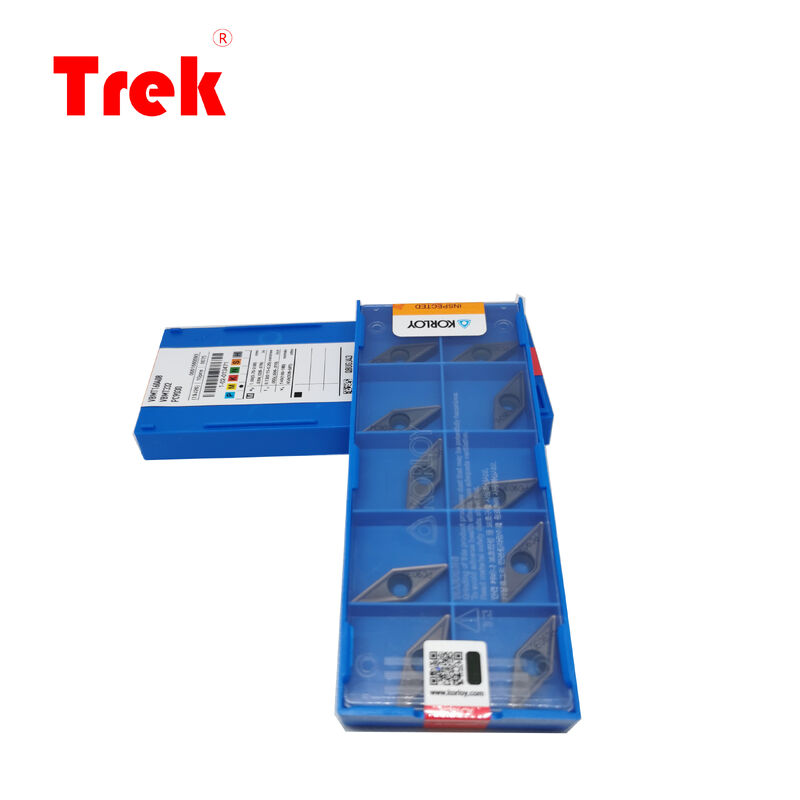 KORLOY VNMG160408HM PC9030 PVD TiAlN Coated 35° Rhombic Carbide Insert with HM Chipbreaker for Stainless Steel Turning
