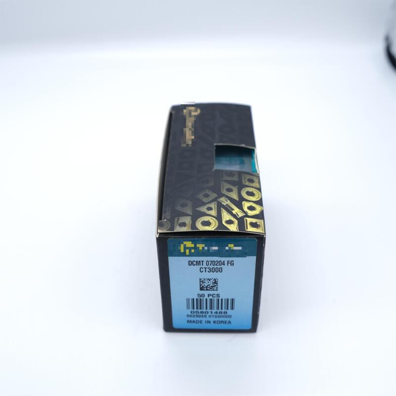 TAEGUTEC DCMT070204FG CT3000 55° Diamond Cermet Insert with FG Chipbreaker for High-Speed Steel Finishing