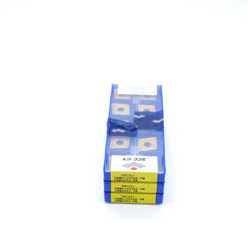 CNMG120408PM YBC252 CVD Coated Carbide Turning Insert with PM Chipbreaker for Carbon Alloy Steel