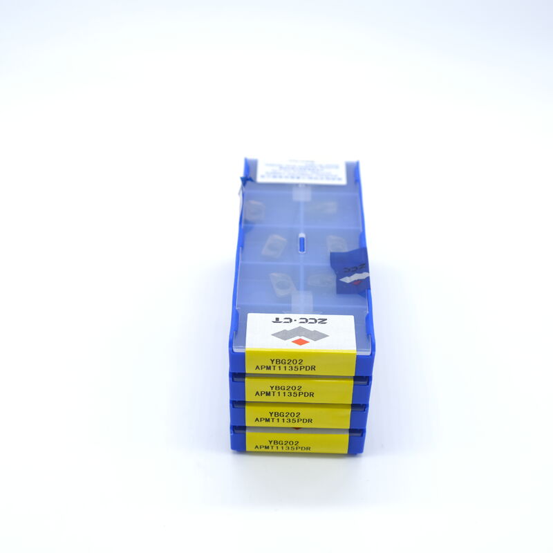 APMT1135PDR YBG202 ZCCCT Nano PVD Coated Carbide Milling Insert with PDR Chipbreaker for Light to Medium Milling