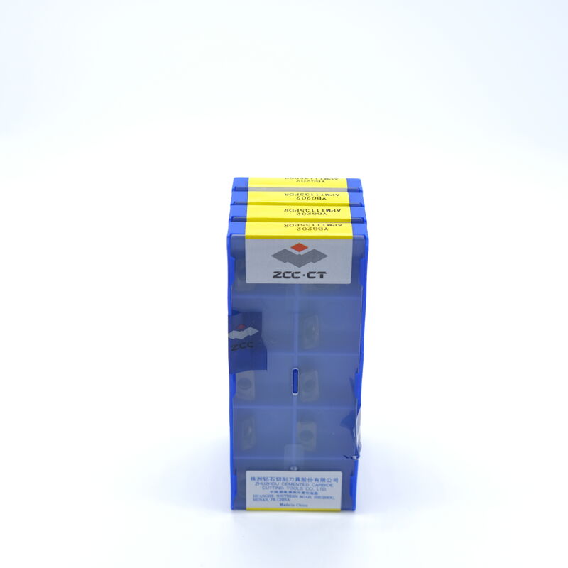 APMT1135PDR YBG202 ZCCCT Nano PVD Coated Carbide Milling Insert with PDR Chipbreaker for Light to Medium Milling