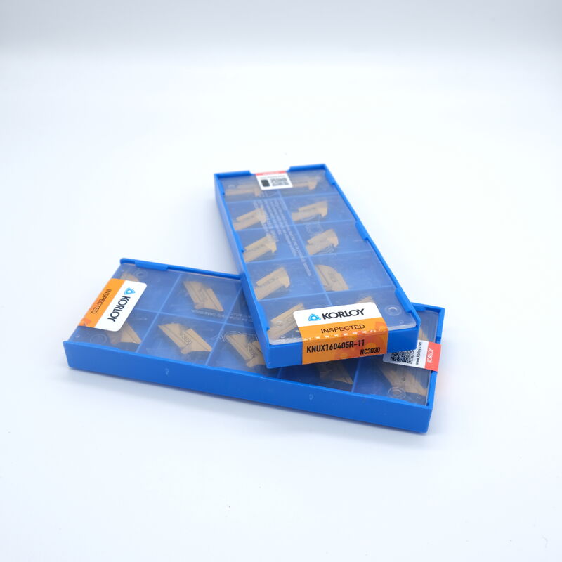 KORLOY KNUX160405R11 NC3020 55° Parallelogram CVD Coated Right-hand Cutting Carbide Turning Insert for CNC Machining