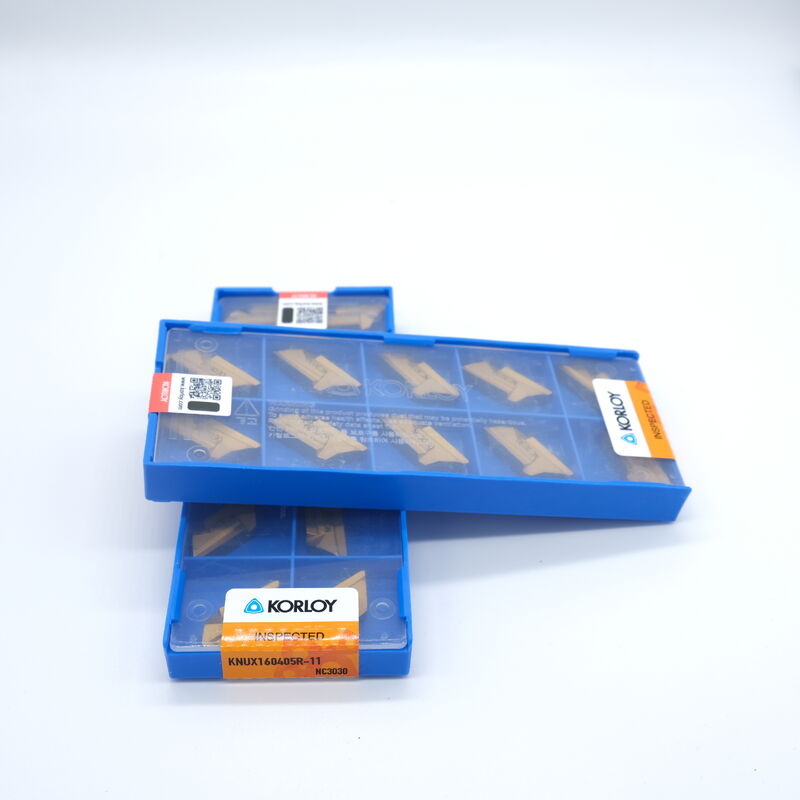 KORLOY KNUX160405R11 NC3020 55° Parallelogram CVD Coated Right-hand Cutting Carbide Turning Insert for CNC Machining