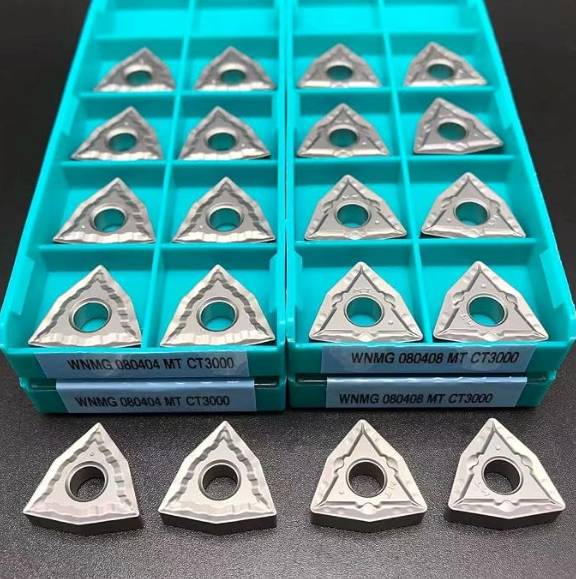 Original Korea TaeguTec WNMG080404/08-MT CT3000 Cermet Insert for High-Speed Machining with Multi-Line Chipbreaker and Corrosion Resistance