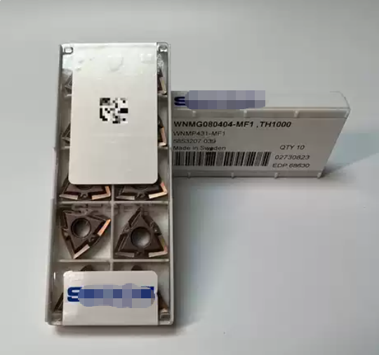 Original Sweden SECO WNMG080404 PVD Coated Turning Insert for Semi-Finish Turning of Stainless Steel Titanium Nickel Superalloy
