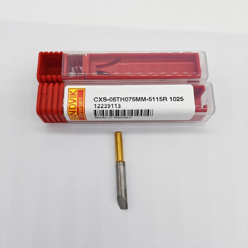 sandviks CXS-05TH075MM-5115R 1025 Indexable Grooving Turning Tool Holder with Ultra-slim φ5mm Round Shank and Built-in Through-Coolant Channel for Max 0.75mm Shallow Depth
